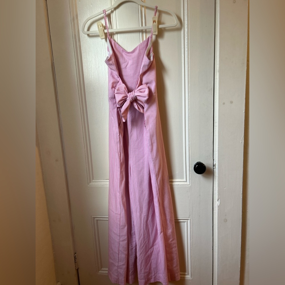 Vineyard Vines Pink & White Striped Jumpsuit